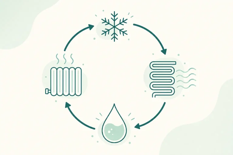 fonctionnement pompe à chaleur ; cycle thermodynamique PAC ; principe pompe à chaleur ; comment marche une pompe à chaleur