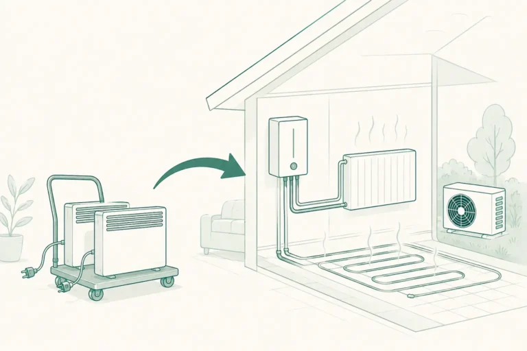 remplacer chauffage électrique par pompe à chaleur ; sortir du tout électrique ; convecteurs vers PAC ; PAC pour remplacer un chauffage électrique